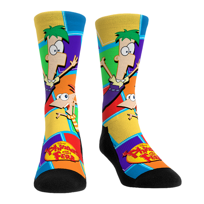Phineas and Ferb - Color Blocked by Rock 'Em Socks