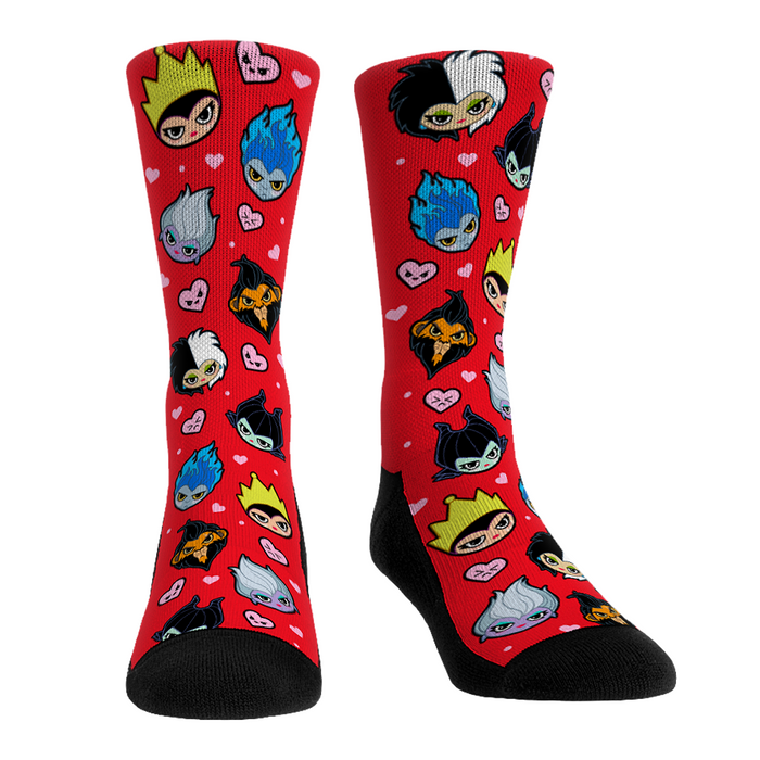 Disney Villains - Villaintine's Chibi (Red) by Rock 'Em Socks
