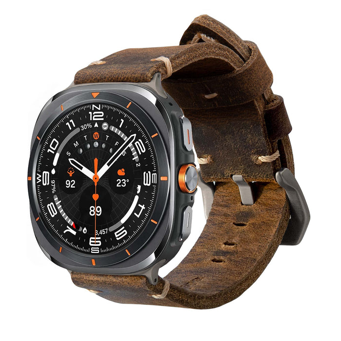 Leather Strap R01 for Samsung Galaxy Watch Ultra by Robust