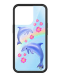 Dolphin Love iPhone Case by Wildflower Cases