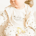 graphic bodysuit | bee happy by Finn + Emma