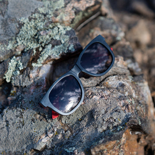 Traveler | Black | Wooden Sunglasses by TMBR