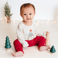 graphic bodysuit | holiday penguin (long sleeve) by Finn + Emma