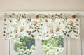 DaDa Bedding Collection Enchanted Meadow Semi-Sheer Valance - Floral Elegance in Beige, Rose, and Soft Green, Light Filtering See Through Microfiber, Rod Pocket Design, 18x52 Inches by DaDalogy Bedding Collection