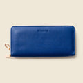 Large Zipper Wallet with Detachable Key Ring - Cobalt Blue by CASUPO