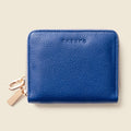 Small Zipper Wallet with Detachable Key Ring - Cobalt Blue by CASUPO