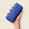 Large Zipper Wallet with Detachable Key Ring - Cobalt Blue by CASUPO