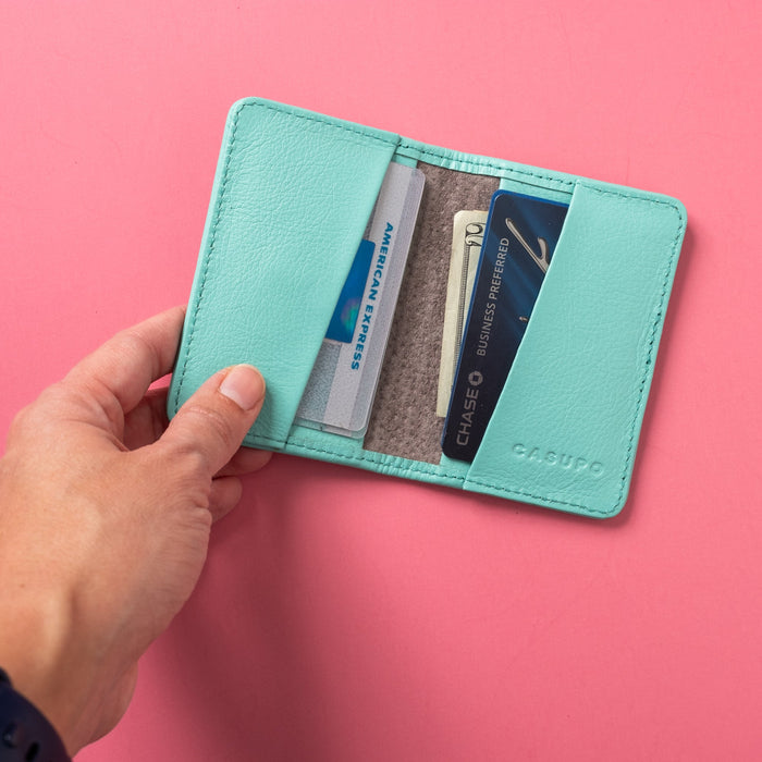 Compact Bifold with RFID Protection - Baby Blue by CASUPO