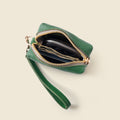 Mini Zipper Bag with Wristlet - Green by CASUPO