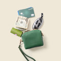 Mini Zipper Bag with Wristlet - Green by CASUPO