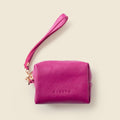 Mini Zipper Bag with Wristlet - Pink by CASUPO