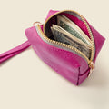 Mini Zipper Bag with Wristlet - Pink by CASUPO