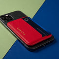 Mag Safe Leather Wallet with RFID - Red by CASUPO