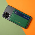Mag Safe Leather Wallet with RFID - Green by CASUPO