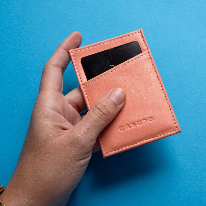 Minimalist Wallet With RFID Protection - Pink by CASUPO