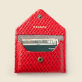 Mini Envelope Wallet With RFID protection - Red Woven by CASUPO