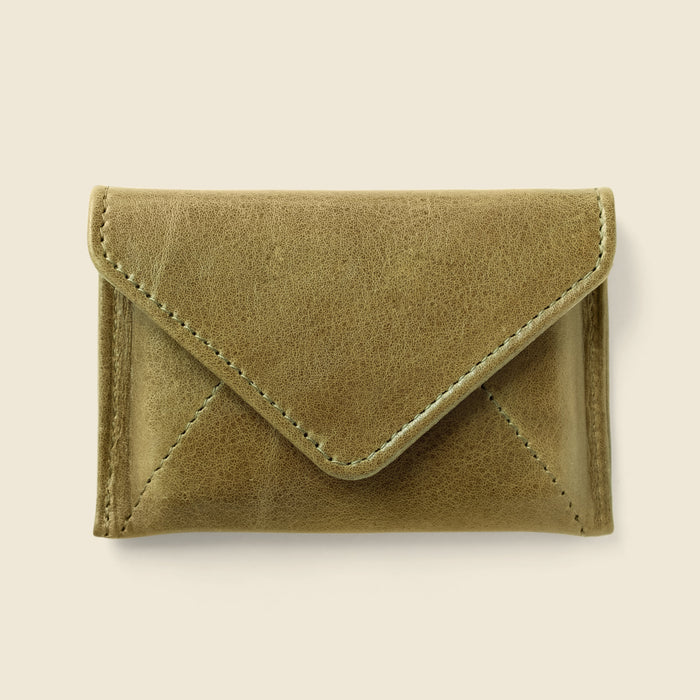 Mini Envelope Wallet With RFID protection - Olive by CASUPO