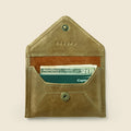 Mini Envelope Wallet With RFID protection - Olive by CASUPO