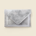 Mini Envelope Wallet With RFID protection - Silver Glitter by CASUPO