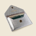 Mini Envelope Wallet With RFID protection - Silver Woven by CASUPO