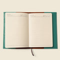 Refillable A5 Leather Notebook Cover – Teal by CASUPO