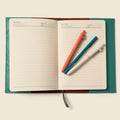 Refillable A5 Leather Notebook Cover – Teal by CASUPO
