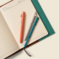 Refillable A5 Leather Notebook Cover – Teal by CASUPO