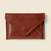 Mini Envelope Wallet with RFID Protection - Chocolate