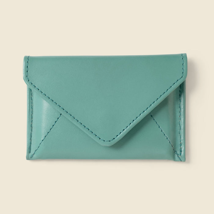 Mini Envelope Wallet With RFID protection - Teal by CASUPO