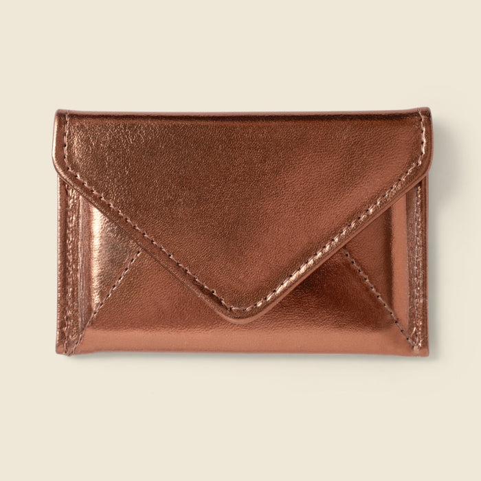 Mini Envelope Wallet With RFID protection - Bronze by CASUPO