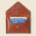 Mini Envelope Wallet with RFID Protection - Chocolate by CASUPO