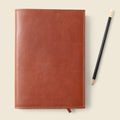 Refillable A5 Leather Notebook Cover – Chocolate by CASUPO