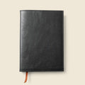 Refillable A5 Leather Notebook Cover – Black by CASUPO