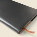 Refillable A5 Leather Notebook Cover – Black by CASUPO