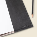 Refillable A5 Leather Notebook Cover – Black by CASUPO