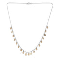 Smoky Quartz Layered Necklace by Fine Color Jewels
