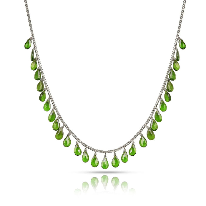 Chrome Diopside Layer Necklace by Fine Color Jewels