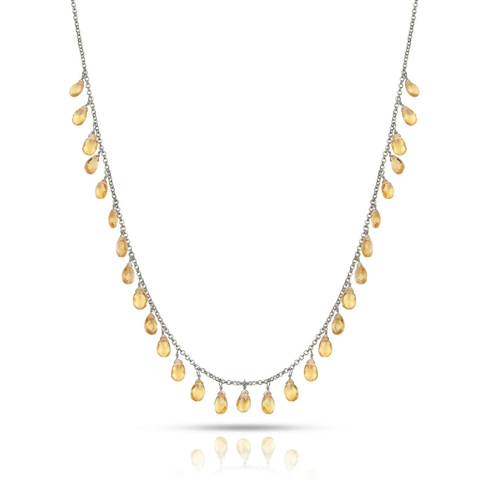 Citrine Layer Necklaces by Fine Color Jewels