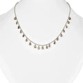 Smoky Quartz Layered Necklace by Fine Color Jewels
