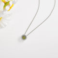 Natural Peridot Dancing Stone Necklace by Fine Color Jewels