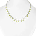 Dainty Layered Peridot Necklace by Fine Color Jewels