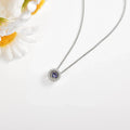 Natural Tanzanite Dancing Stone Pendant Necklace by Fine Color Jewels
