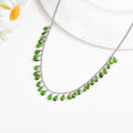 Chrome Diopside Layer Necklace by Fine Color Jewels