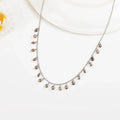 Smoky Quartz Layered Necklace by Fine Color Jewels