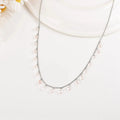 Rose Quartz Layer Necklace by Fine Color Jewels