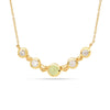 Five-Stone Peridot Silver Bar Necklace
