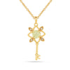 Peridot Key Pendant Necklace