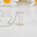 Natural Diamond Hourglass Pendant Necklace by Fine Color Jewels