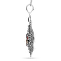 Boho Pendant Oxidised Necklace by Fine Color Jewels