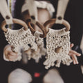 all-in-one toy | macrame mesh & bead by Finn + Emma